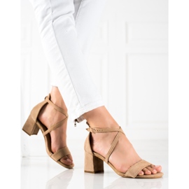 Seastar Sandali beige con tacco alto 1