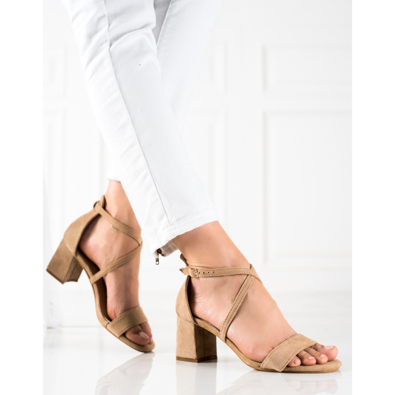Seastar Sandali beige con tacco alto 1