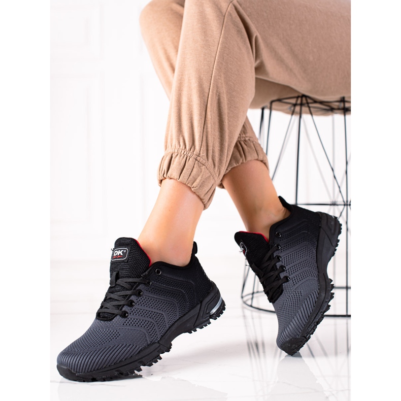 DK Scarpe sportive comode nero grigio 1