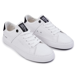 Sneakers da Uomo in Pelle Big Star JJ174105 Bianche e Nere bianco 1
