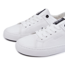 Sneakers da Uomo in Pelle Big Star JJ174105 Bianche e Nere bianca 4
