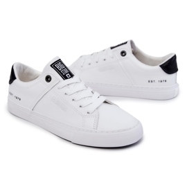 Sneakers da Uomo in Pelle Big Star JJ174105 Bianche e Nere bianca 5