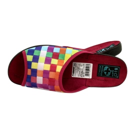 Pantofole da donna Adanex 27266 SAK1 rosso 5