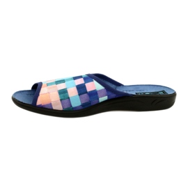 Pantofole da donna Adanex 27268 SAK1 viola blu navy blu arancia 2