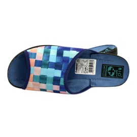 Pantofole da donna Adanex 27268 SAK1 viola blu navy blu arancia 5