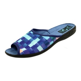 Pantofole da donna Adanex 27268 SAK1 viola blu navy blu arancia 4
