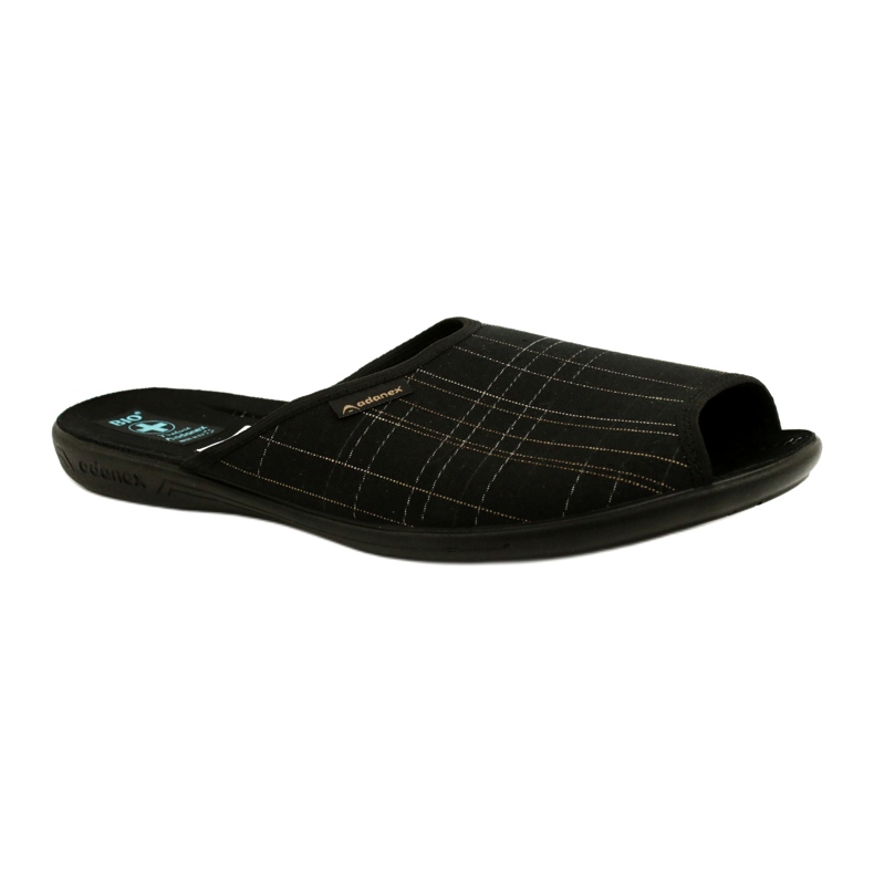 Pantofole da uomo Adanex Pantofole 25954 nere nero 1