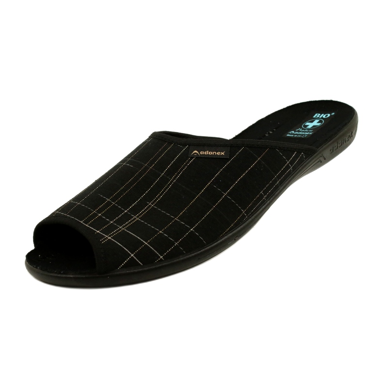Pantofole da uomo Adanex Pantofole 25954 nere nero 3