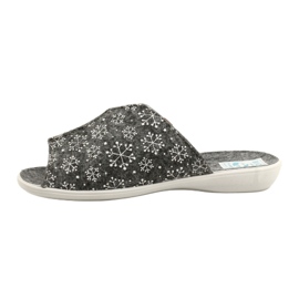 Pantofole Adanex in feltro fiocco di neve 24217 bianco grigio 2