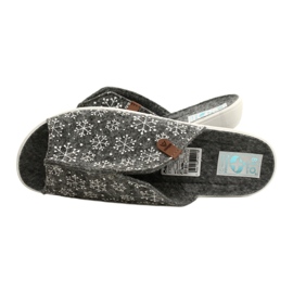 Pantofole Adanex in feltro fiocco di neve 24217 bianco grigio 6