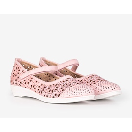 Ballerine traforate rosa per bambini di Tilmans 1