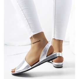 Sandali Gomes argento metallizzato 1