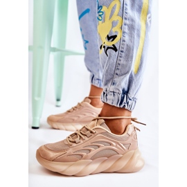 PM2 Scarpe sportive da donna alla moda Sneakers Beige Sollero d'oro 1