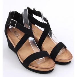 Sandali con zeppa Ashlyn Black nero 1