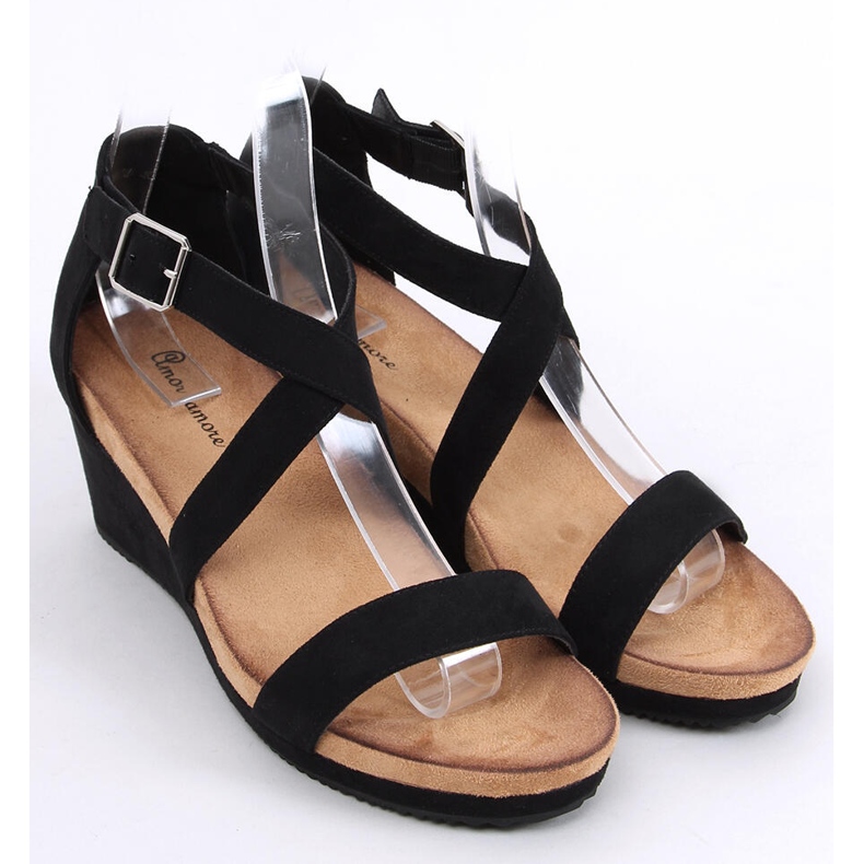 Sandali con zeppa Ashlyn Black nero 1