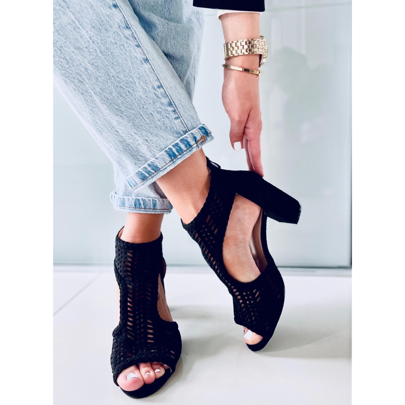 Sandali Boho traforati Vivian Black nero 2