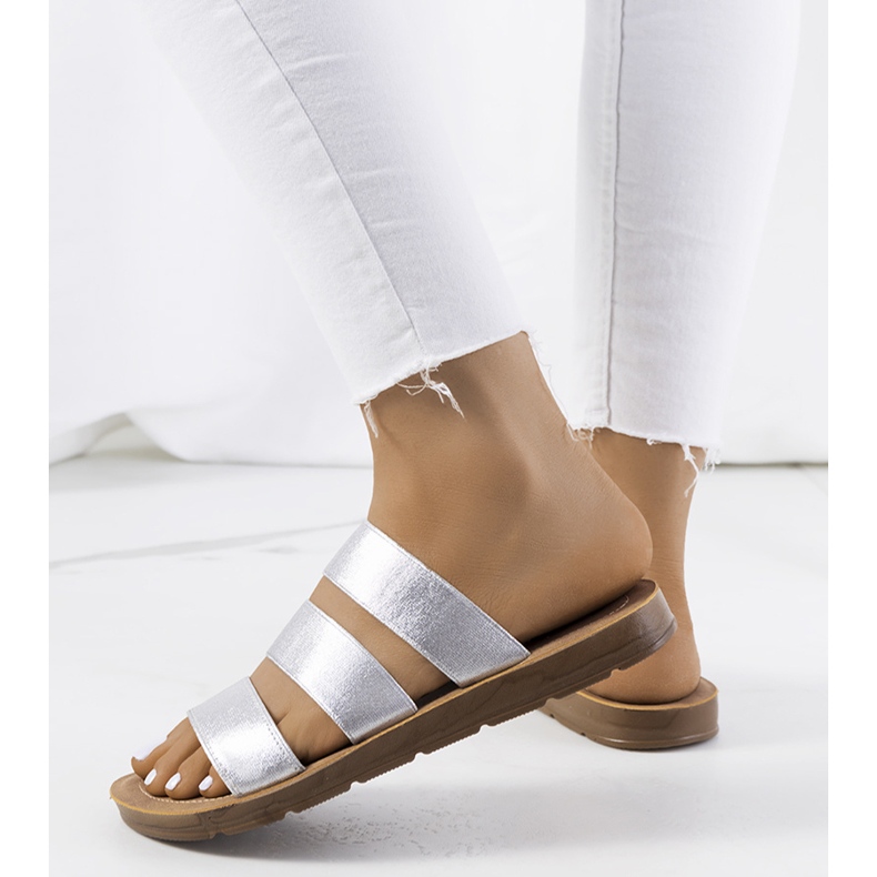 BM Ciabatte da donna Cremik argento 1