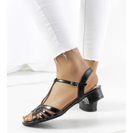 Sandali neri da donna Halsea nero 1