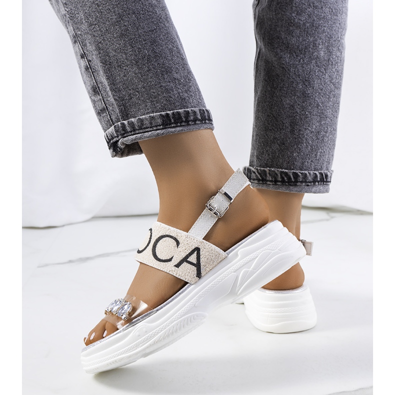 Sandali bianchi da donna Hanin bianca 1