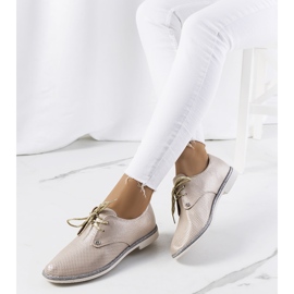 Scarpe stringate Grand Street color oro lucido d'oro 1