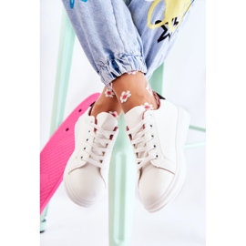 FK2 Scarpe sportive da donna allacciate in Renesme bianco bianca nero rosa d'oro 2