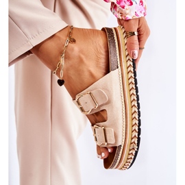 FE1 Ciabatte da donna Fibbie Beige Melissa 1