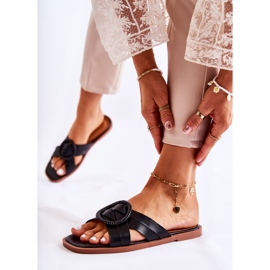 Pantofole Sansa nere alla moda da donna nero 1