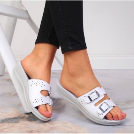 Ciabatte bianche Inblu W ARC13 bianco 2