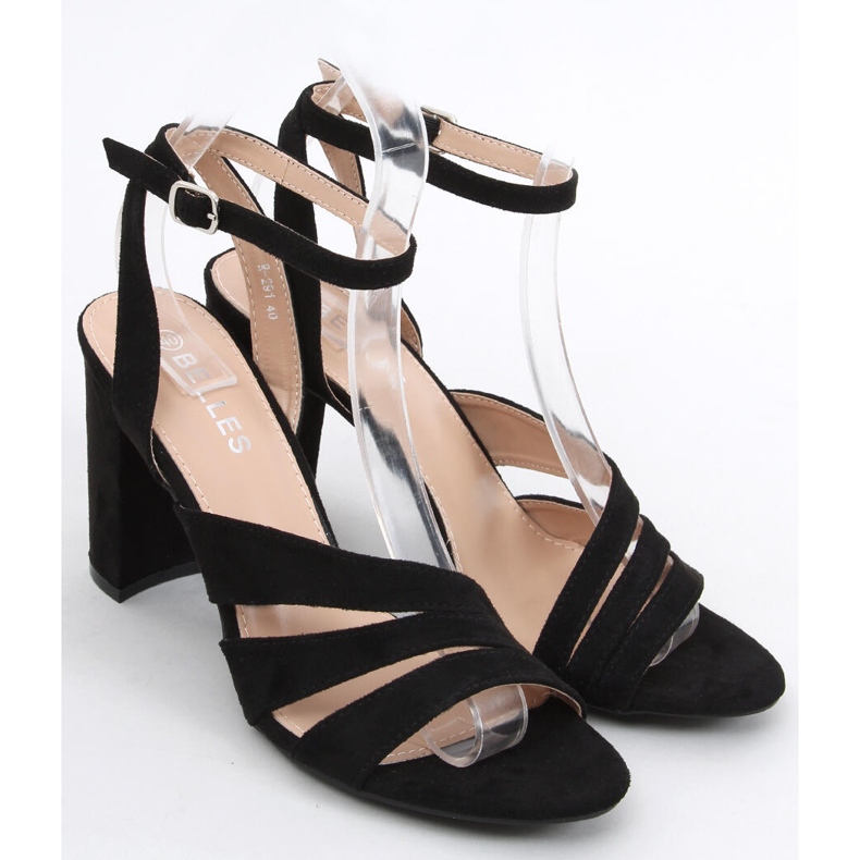 Sandali con tacco Leslie neri nero 2