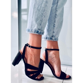 Sandali con tacco Leslie neri nero 1