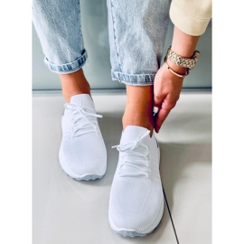Lars Sneakers bianche a calzino bianco 1