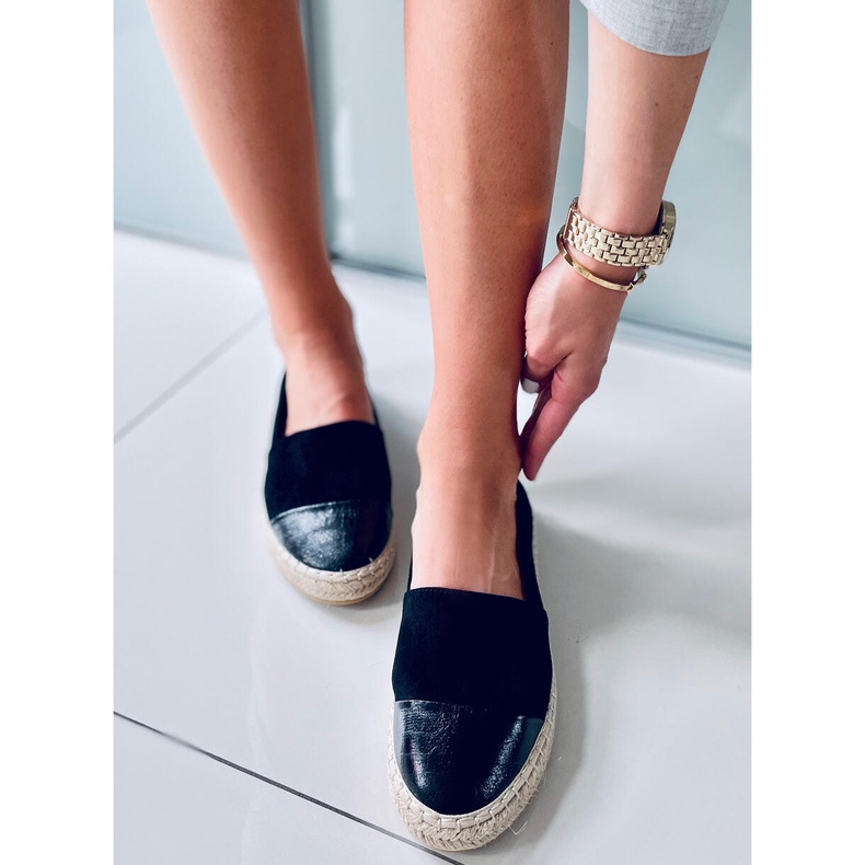 Espadrillas da donna viscide nero 2