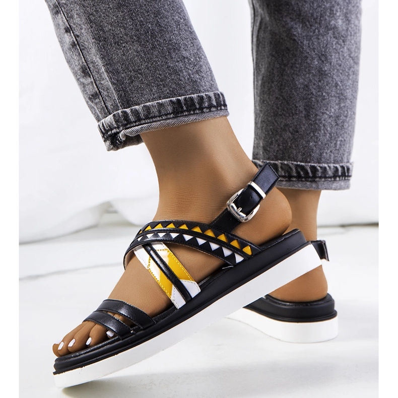 Sandali da donna neri di Doren nero 1