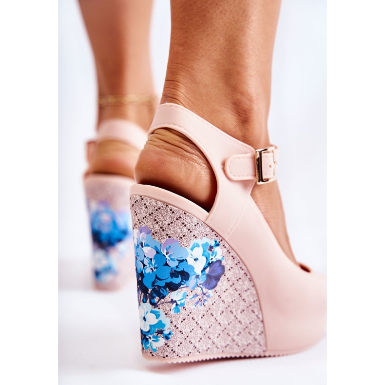 PH1 Sandali con zeppa Nemesis da donna beige 2