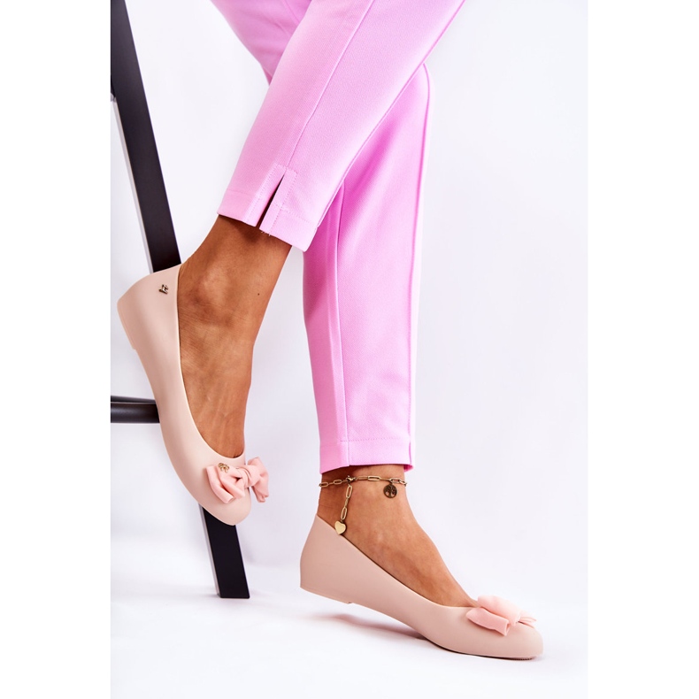 PH1 Ballerina in gomma con fiocco Fergie da donna beige 2