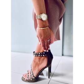 Sandali con tacco alto Noelle Army Green verde 2