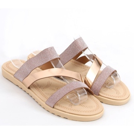 Ciabatte da donna Diarra Champagne rosa d'oro 1