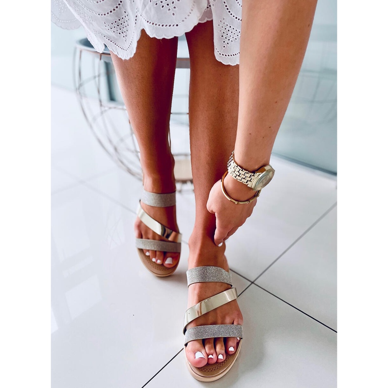 Ciabatte Diarra Oro da donna d'oro 1