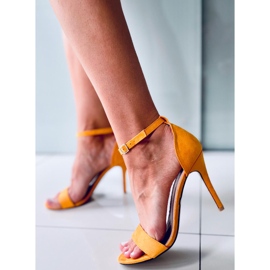 Sheila Sandali gialli con tacco alto giallo 1