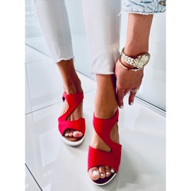 Sandali con zeppa Patty Red rosso 2