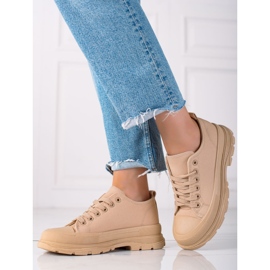 SHELOVET Scarpe Da Ginnastica Sulla Piattaforma beige 1