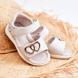 Sandali con velcro Catia bianchi per bambini bianco 1