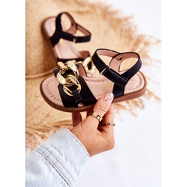 FR1 Sandali Per Bambini Con Velcro Layra Nero ['nero'] 1