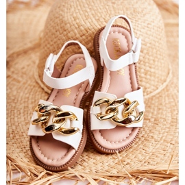 FR1 Sandali Per Bambini Con Velcro Layra Bianco ['bianco'] 2