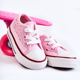 Sneakers Bambini Con Laccio Roly-Poly Bianco rosa 1