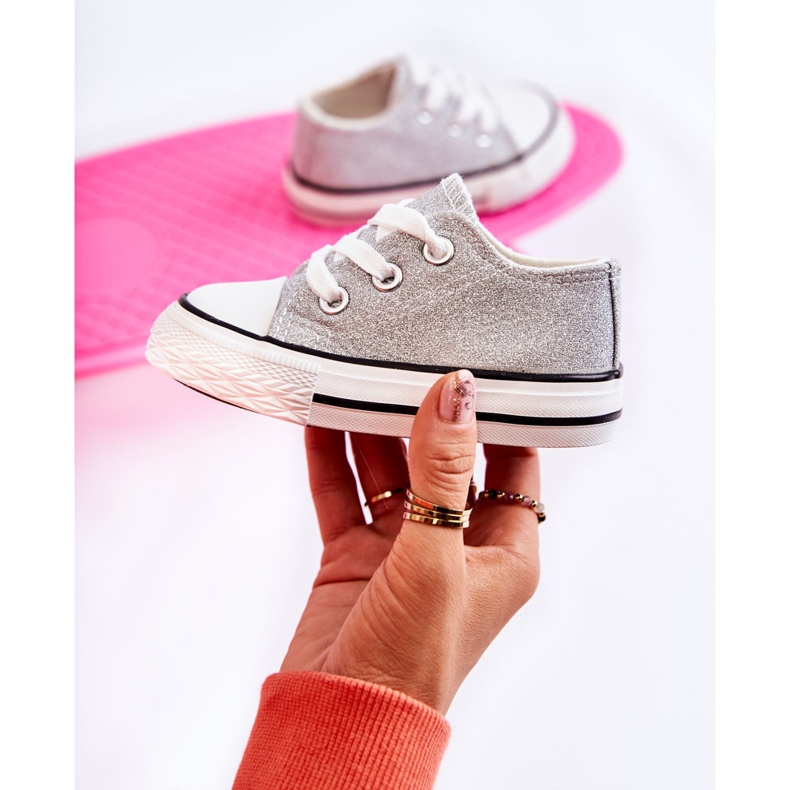 Sneakers Bambini Legate Argento Wella d'argento d'argento 1