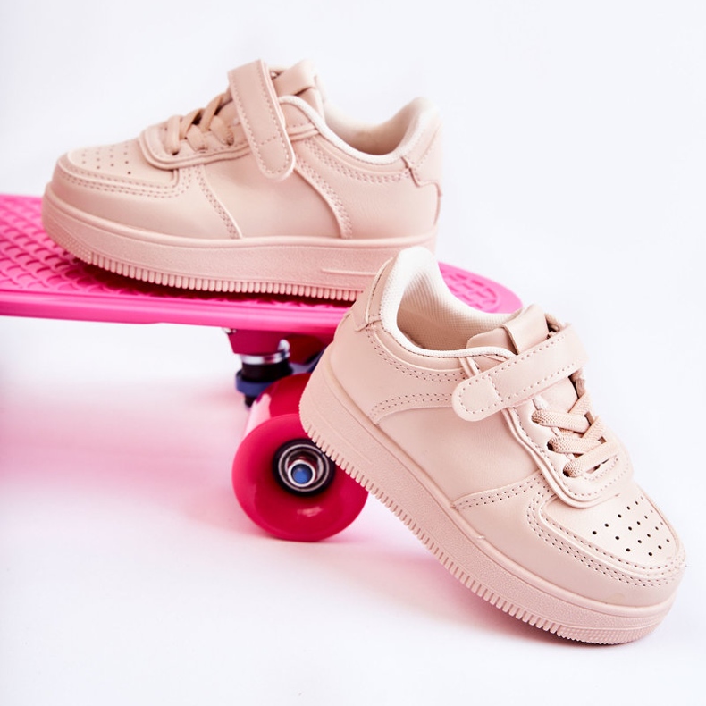 FR1 Scarpe Sportive Per Bambini Con Velcro Rosa Elike 1