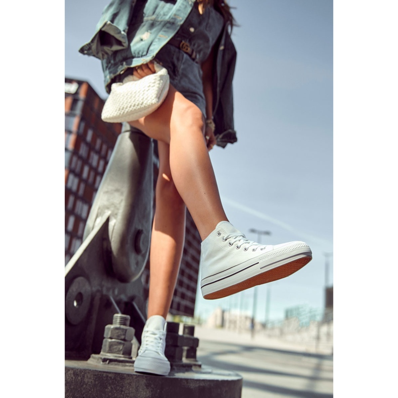FS3 Sneakers Classiche Alte, Bianco Volterro 1