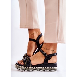 PS1 Sandali con zeppa da donna neri Chaves nero 1