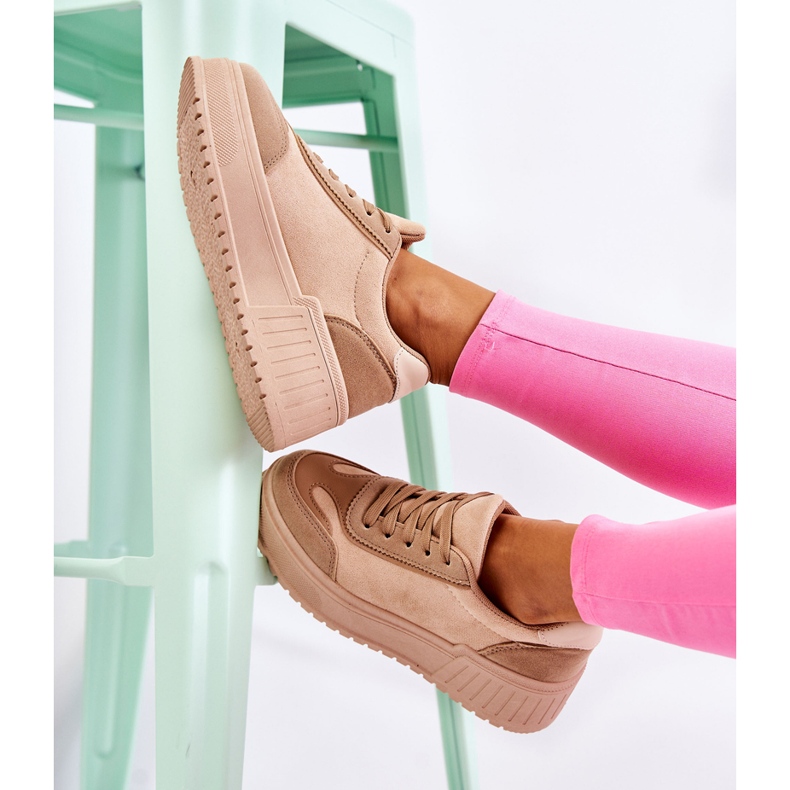 PS1 Scarpe sportive da donna in camoscio Beige Segurro 1